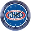 Image 1 : NO RESERVE NATIONAL HOT ROD ASSOCIATION NHRA NEON CLOCK