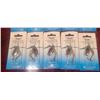 Image 3 : TEN SVEN TREBLE HOOK SPINNERS - FIVE NO 1 HOOKS SILVER, BLACK AND YELLOW DOTS, FIVE NO.2 TREBLE HOOK
