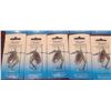 Image 9 : TEN SVEN TREBLE HOOK SPINNERS - FIVE NO 1 HOOKS SILVER, BLACK AND YELLOW DOTS, FIVE NO.2 TREBLE HOOK