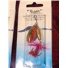 Image 3 : 20 RED, GOLD AND SILVER TREBLE HOOK SPINNERS
