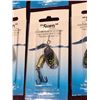 Image 5 : 15 NO.1 TREBLE HOOK SPINNERS - SILVER, RED, BLACK AND BRASS