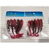 Image 5 : ORIGINAL CULPRIT - THE CLASSIC LURE - WORMS FOR TEXAS STYLE RIGGING AND 2 PACKS OF RED AND BLACK MIN