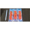 Image 1 : THREE PACKS OF ORANGE JIGS