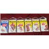 Image 1 : SIX ASSORTED PACKS OF MUSTAD HOOKS, EX-LONG SHANK, 2 X SUICIDE AND BEAK