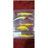 Image 1 : FIVE NEW TREBBLE HOOKED DIVING MINNOWS