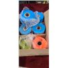 Image 1 : 28 ROLLS OF FLAGGING TAPE - 23 BLUE- 2 YELLOW -3 ORANGE