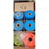 Image 2 : 28 ROLLS OF FLAGGING TAPE - 23 BLUE- 2 YELLOW -3 ORANGE