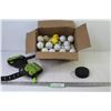 Image 1 : Stabil Boat Heal Cleats - Box of Golf Balls - Hockey Puck