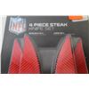 Image 2 : NFL 4 Piece Steak Knife Set - Patriots (NIB)