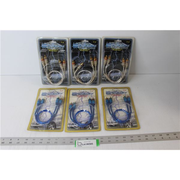 (6) E-Energy High Quality OFC Audio Cables - Sealed