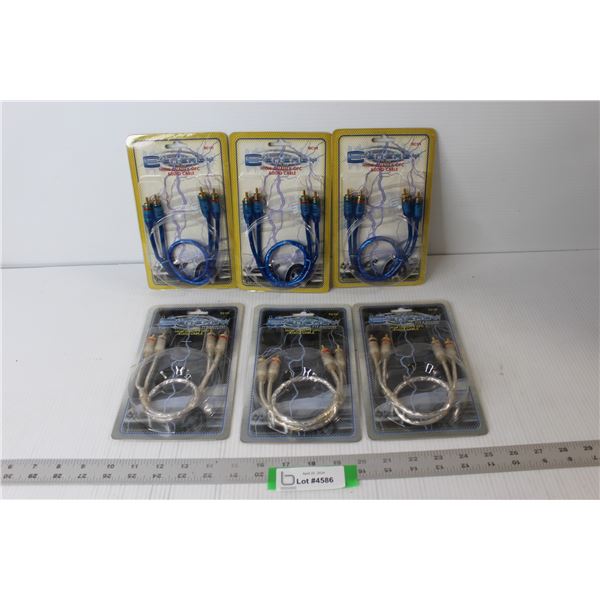 (6) E-Energy High Quality OFC Audio Cables - Sealed