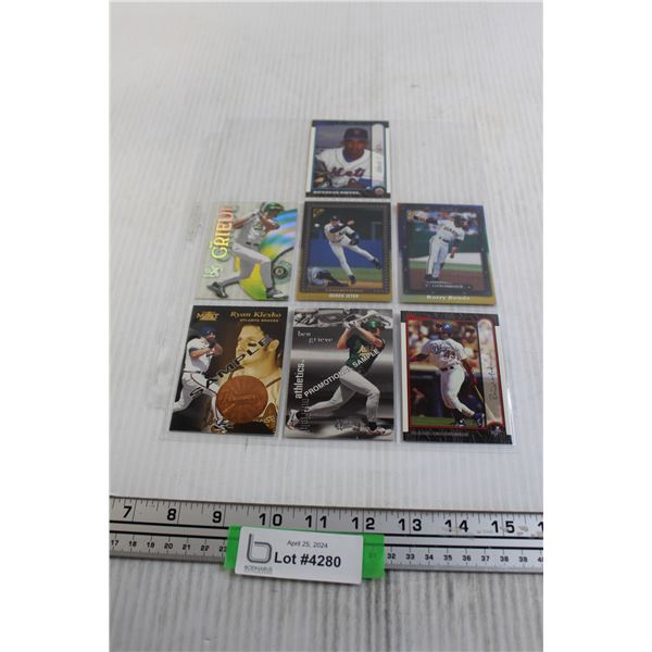 (7) MLB Baseball Promo Cards