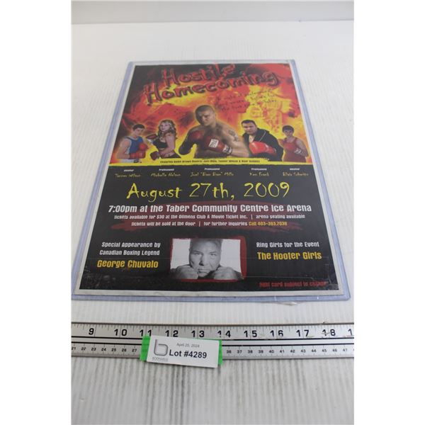 Hostile Homecoming Boxing Poster - 11  x 17 