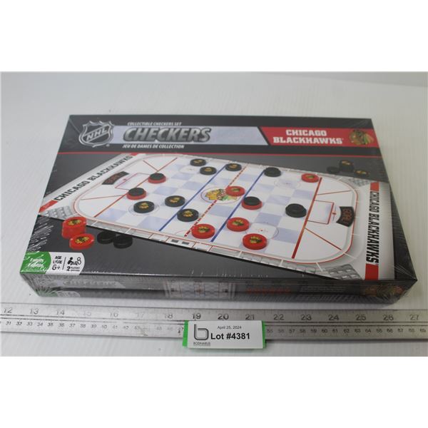 Chicago Blackhawks - NHL Checkers Board (NIB)