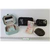Image 1 : (2) Clutch Bags - Fuzzy Change Purse - (2) Jewelry Boxes