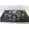 Image 1 : (9) Wine Glasses (4 have gold rims)