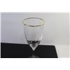 Image 3 : (9) Wine Glasses (4 have gold rims)