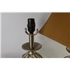 Image 3 : (2) Metal Lamps w/Cloth Shades