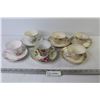 Image 1 : (6) Tea Cups w/Saucers - Heathcote Grindly - Phoenix - Japan