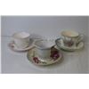 Image 5 : (6) Tea Cups w/Saucers - Heathcote Grindly - Phoenix - Japan