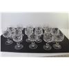 Image 4 : (15) Crystal Wine Glasses