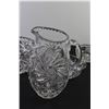 Image 3 : (6) Pin Wheel Crystal Glass: Pitcher, Serving Bowls, Plate & Candy Dishes