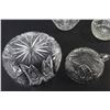 Image 7 : (6) Pin Wheel Crystal Glass: Pitcher, Serving Bowls, Plate & Candy Dishes