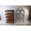 Image 1 : (2) Wine Racks: Metal Floral & Homemade