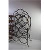 Image 2 : (2) Wine Racks: Metal Floral & Homemade