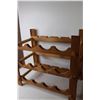 Image 5 : Wooden Storage Foot Stool, Wooden Wine Rack