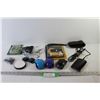 Image 1 : (6) Earphones, Laptop Charger, (3) PC Mouses, Disc Cleaning System