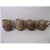 Image 2 : (8) Carved Mugs, White Speckled