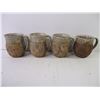 Image 3 : (8) Carved Mugs, White Speckled