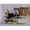 Image 1 : Clock Radio, Book, Jewel Cloth, Laser Hair Brush, Foot File, Cooling Towel, Wood Rack