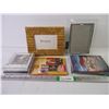 Image 1 : (2) Picture Frames,(2) DVD Movies,(8) CD's