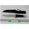 Image 1 : Stainless Steel Hunting Knife w/ Holder
