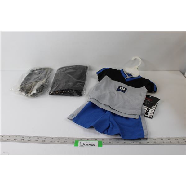 6-9 Month Old Wilson Shirt & Shorts Set, Shop Rubber Gloves, Knee Pads (XL)