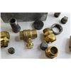 Image 3 : Brass and Cast Iron Brass Fittings - 1 1/4", 1" Various Sizes
