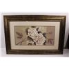 Image 2 : Framed Rose Art (33"x22") & Rolls of Wall Paper/Boarder Paper