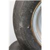Image 9 : (1 pr) Titan Trailer Tires (20.5x8.0-10 Load Range D 1330lbs) w/Steel Rims (10x6) - Rubber Cracked/W