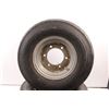 Image 2 : (1 pr) Titan Trailer Tires (20.5x8.0-10 Load Range D 1330lbs) w/Steel Rims (10x6) - Rubber Cracked/W