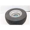 Image 9 : (1 pr) Titan Trailer Tires (20.5x8.0-10 Load Range D 1330lbs) w/Steel Rims (10x6) - Rubber Cracked/W