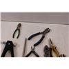 Image 6 : Various Tools - Pliers, Rivet Gun, Knife Stone, Vise Grips, Adjustable Wrenches