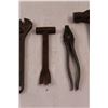 Image 3 : Various Tools - (3) Hammers, Pliers, Adjustable Wrench etc.