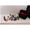 Image 1 : Husky Tool Bag w/Various Tools - Screwdrivers & Bits, Scissors, Sockets, Ratchet, Allen Keys, Solder