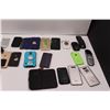 Image 6 : (25) Used Broken Cell Phones & Cases - iPhone, LTE< Samsung, LG, Motorola, Huawei