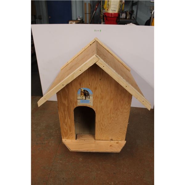 *Custom Built Fir Plywood Doghouse - 26" x 36" x 37" Long