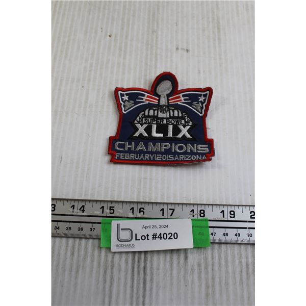 NFL Patriots Super Bowl XLIX Champions Patch