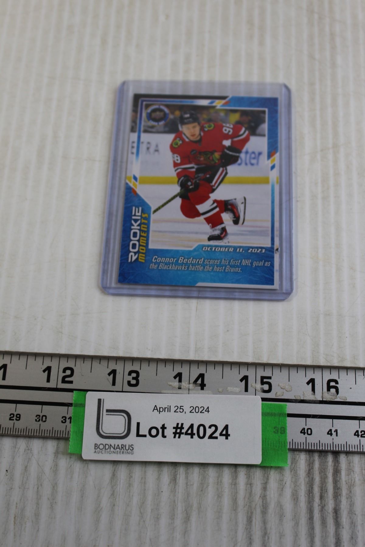 thumbnail image 2 of 2023 Connor Bedard Rookie Fix Hockey Card - Auctioneering 2 of 13