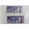 Image 2 : (3) Canadian 2017 $10 Bills